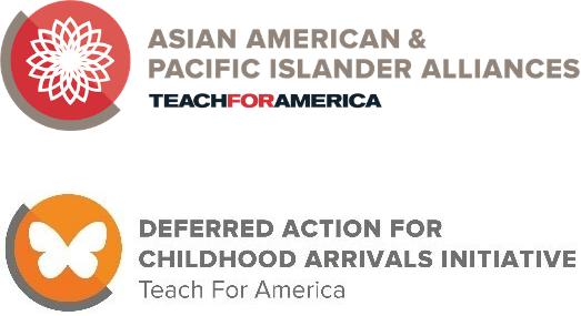 Teach for America AAPI Alliances & DACA Initiative logos